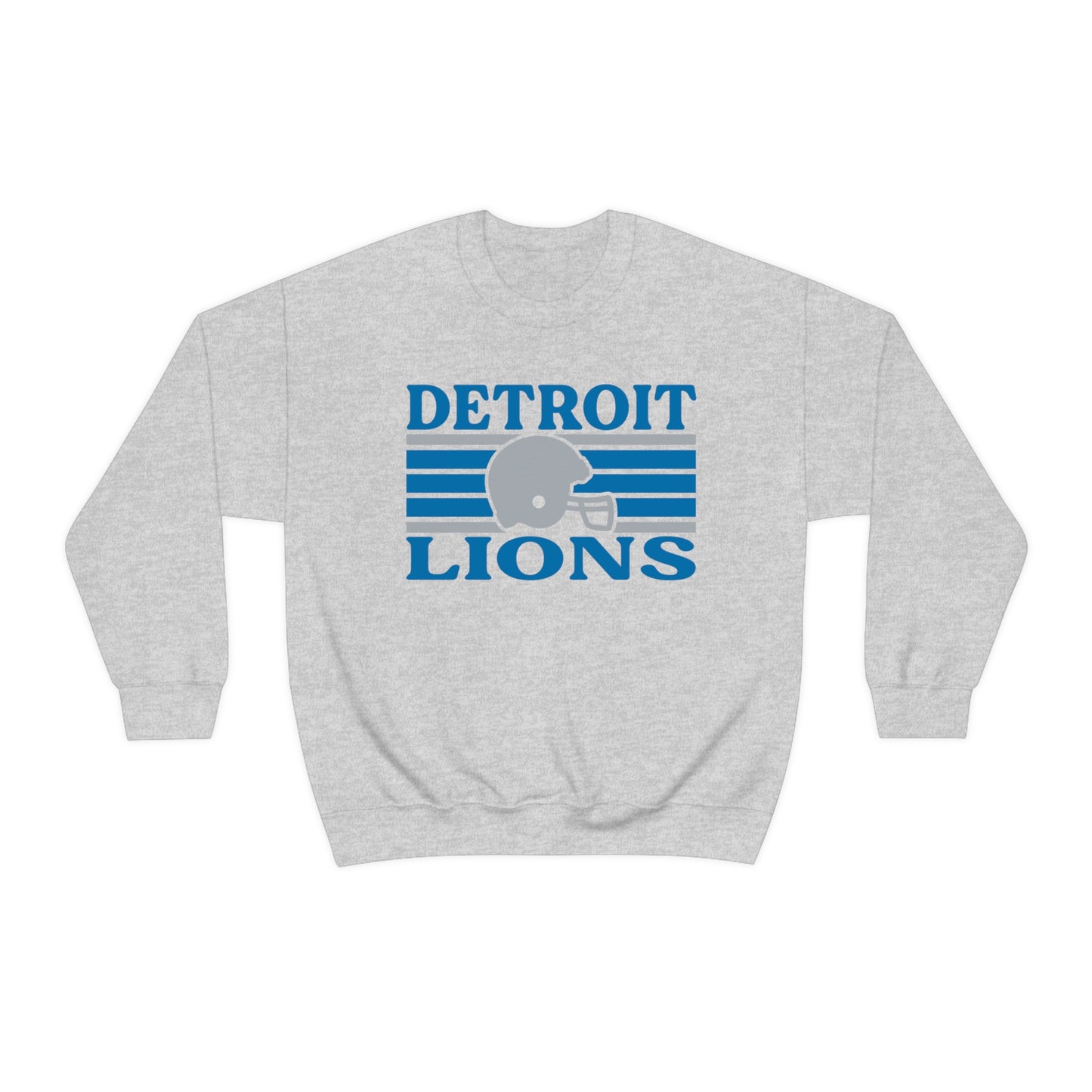 Retro Style Detroit Football  Unisex Heavy Blend Crewneck Sweatshirt