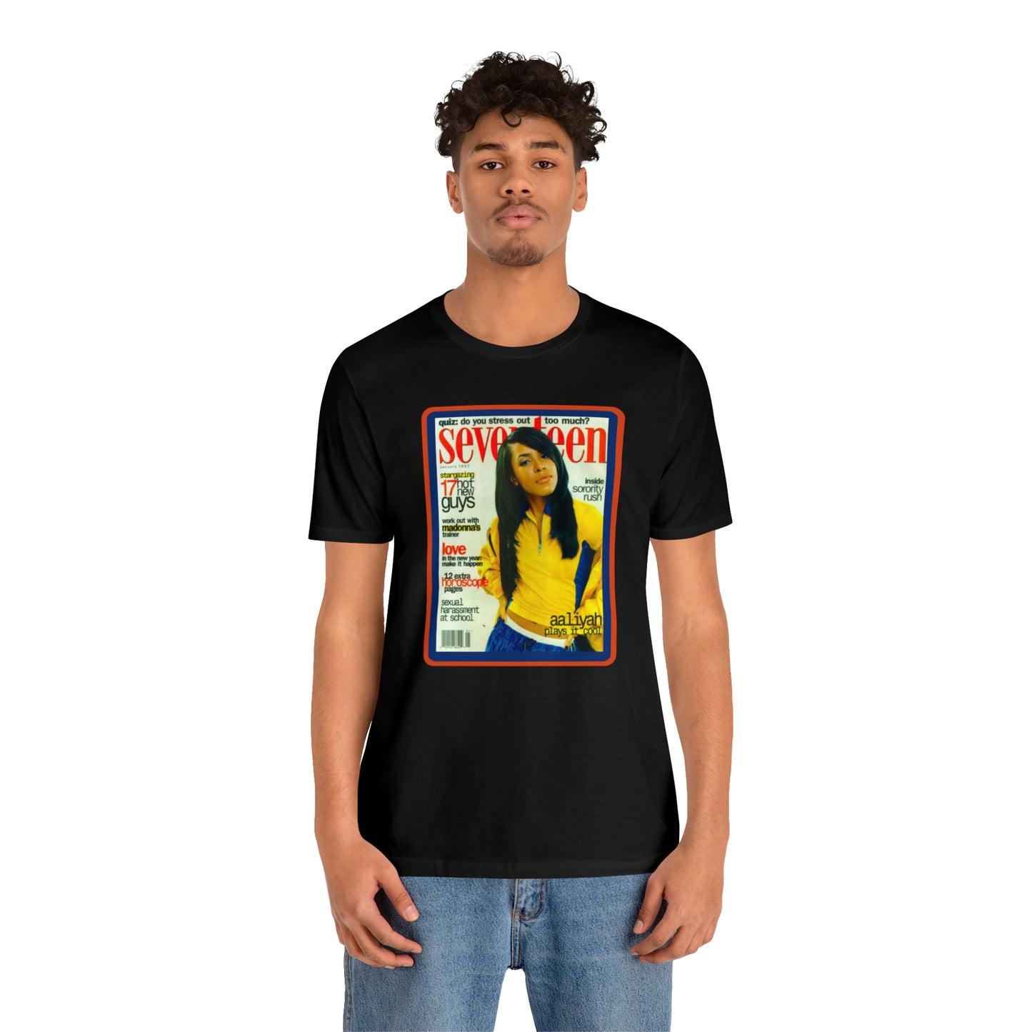 90s Throwback Aaliyah  Unisex Jersey Short Sleeve Tee