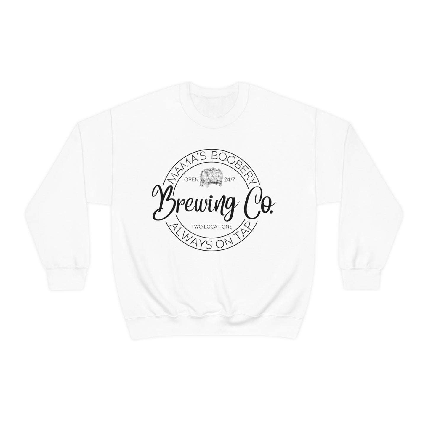 Moms Boobery Brewery Unisex DryBlend® Crewneck Sweatshirt