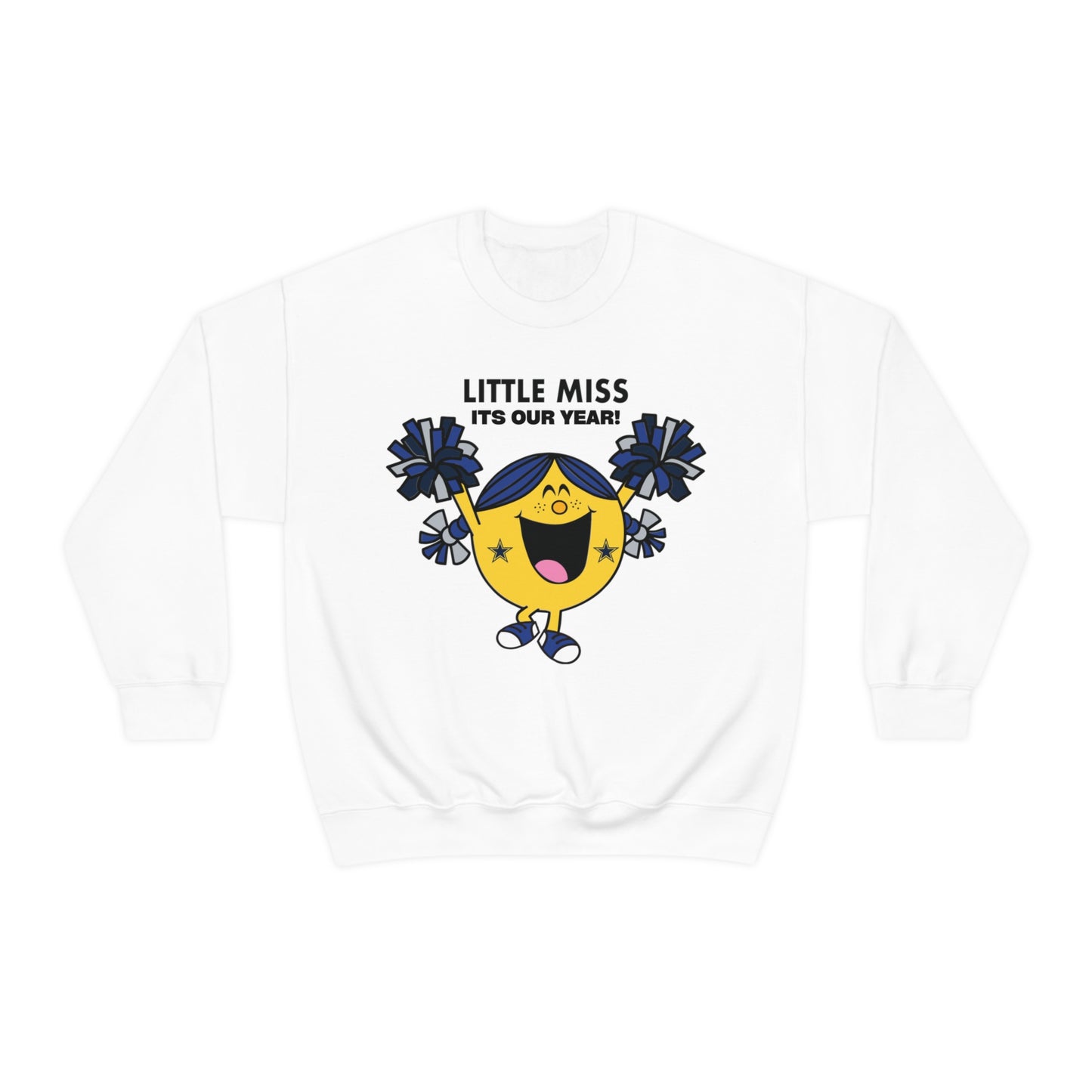 Little Miss Dallas Cowboys v2 Unisex Heavy Blend Crewneck Sweatshirt