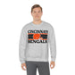 Retro Style Cincinnati Football  Unisex Heavy Blend Crewneck Sweatshirt