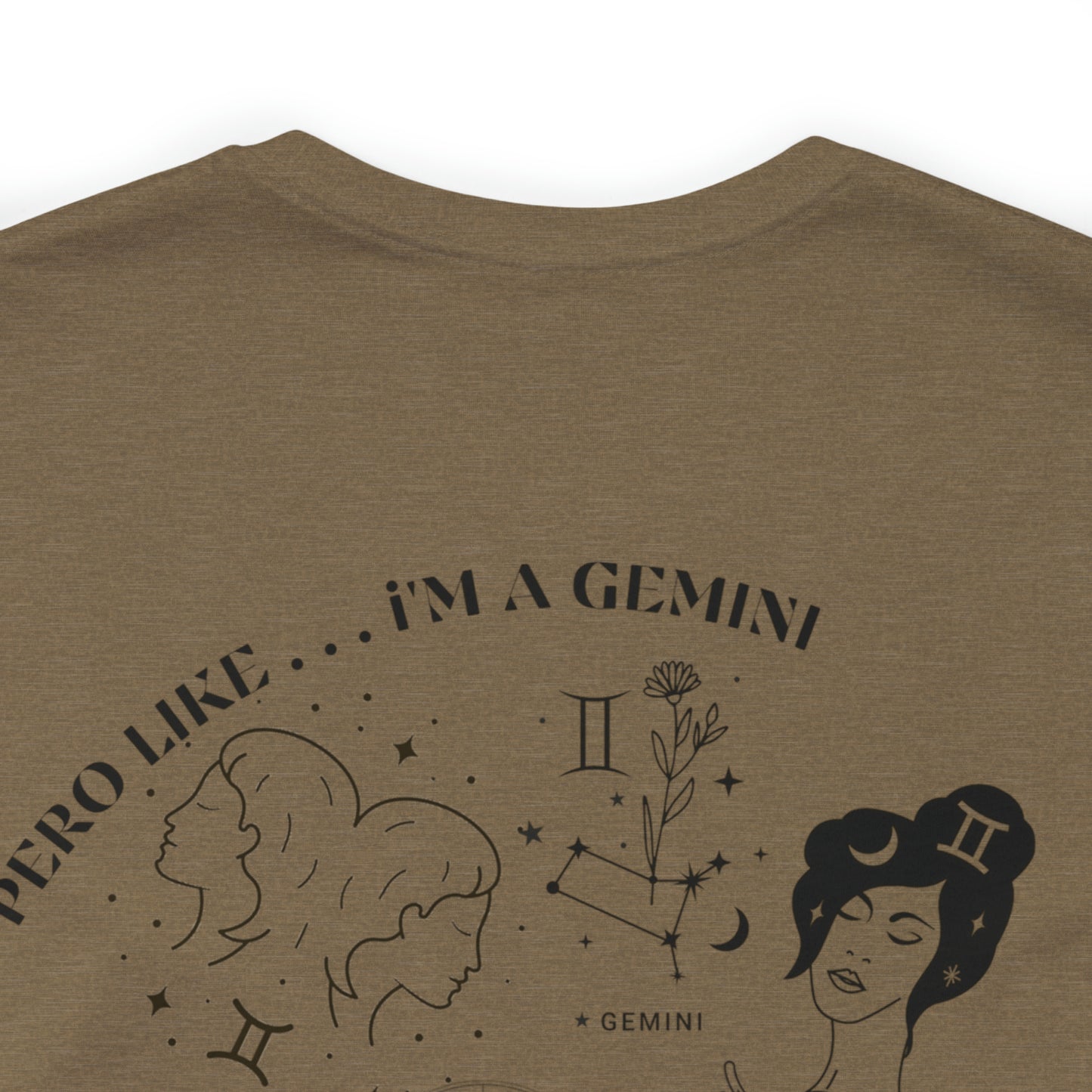 Zodiac Gemini - Astrology Unisex Jersey Short Sleeve Tee Front/Back Print