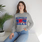 Retro Style Buffalo  Football  Unisex Heavy Blend Crewneck Sweatshirt