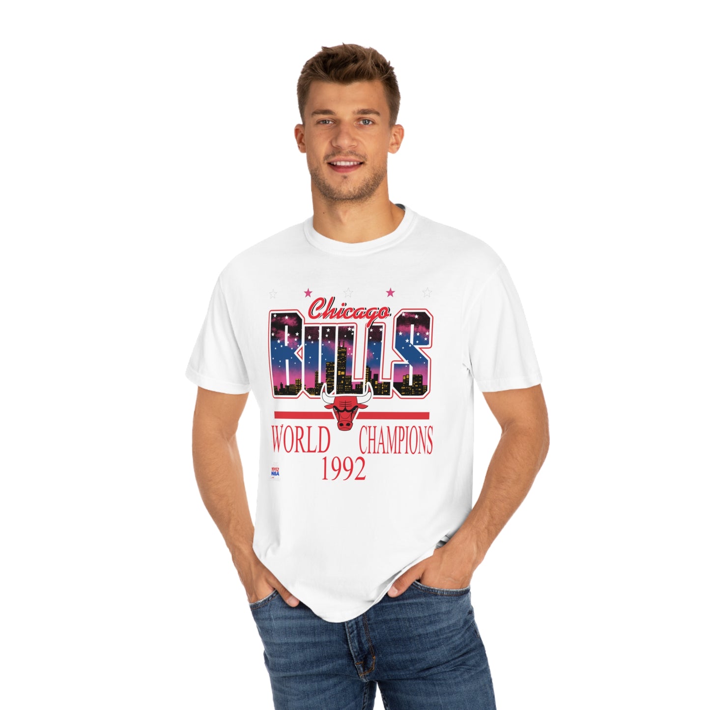 Throwback Chicago Bulls Basketball Unisex Garment-Dyed T-shirt