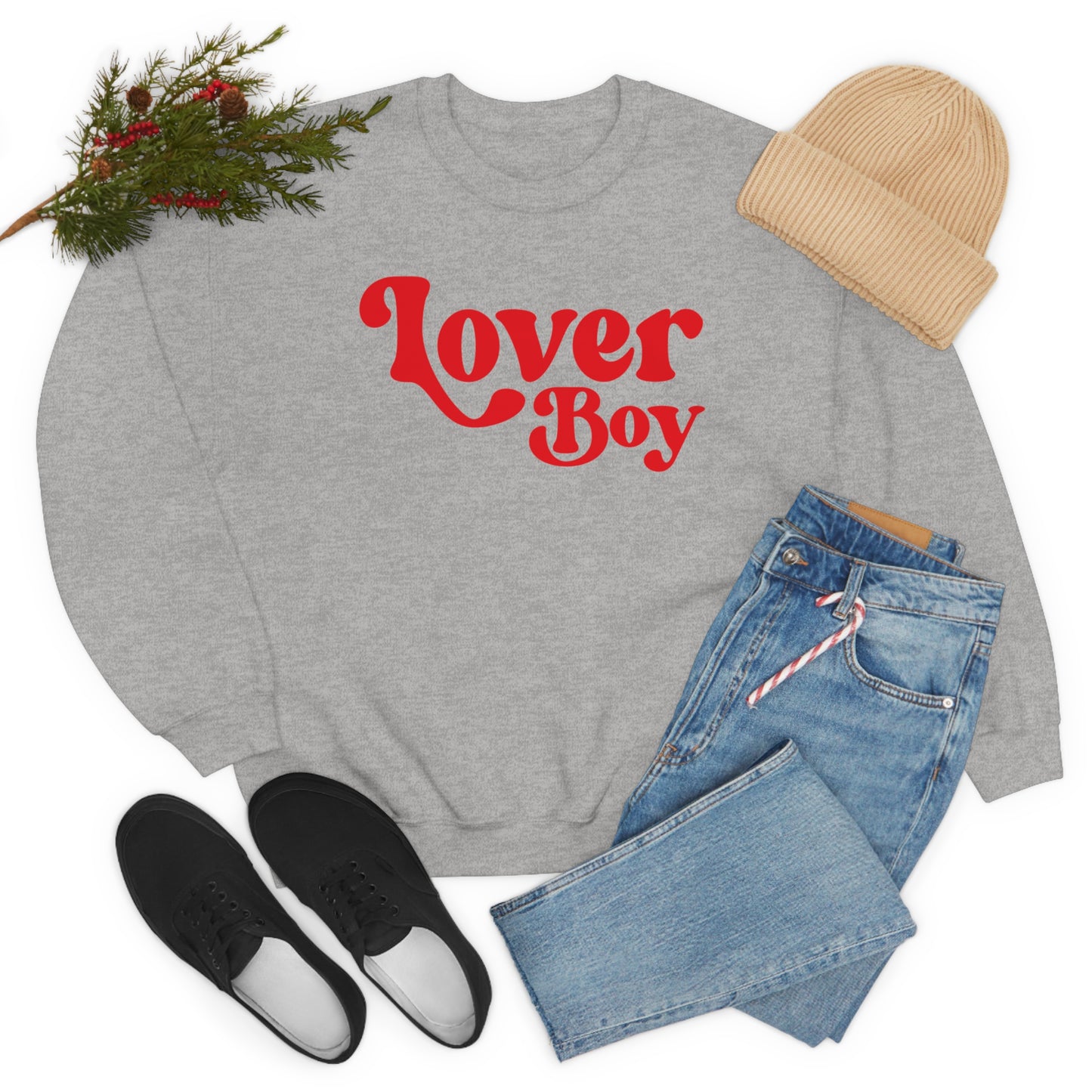 Lover Boy Valentines Day Unisex Heavy Blend Crewneck Sweatshirt