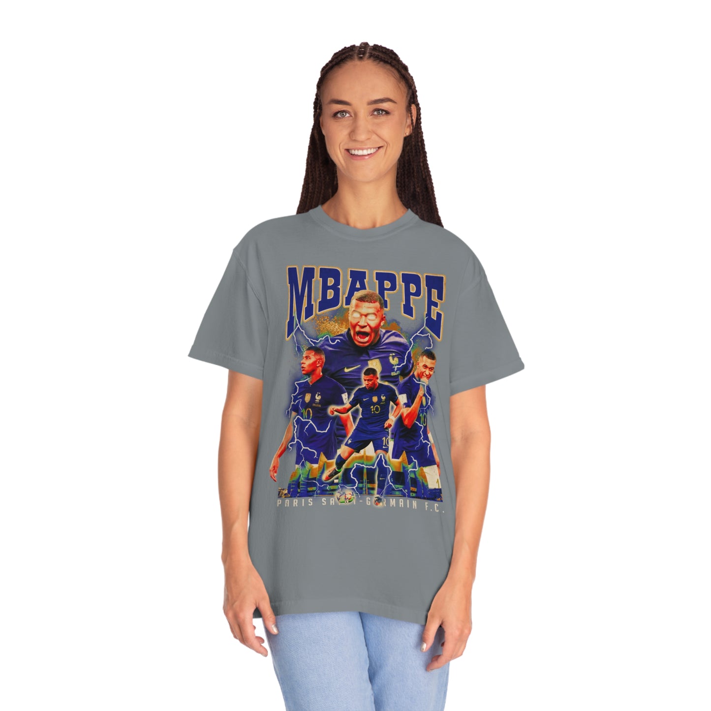 Mbappe Soccer Unisex Garment-Dyed T-shirt