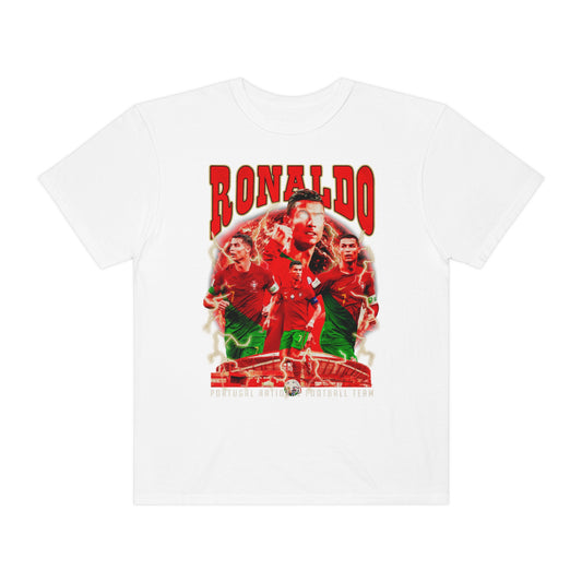 Ronaldo Soccer Unisex Garment-Dyed T-shirt