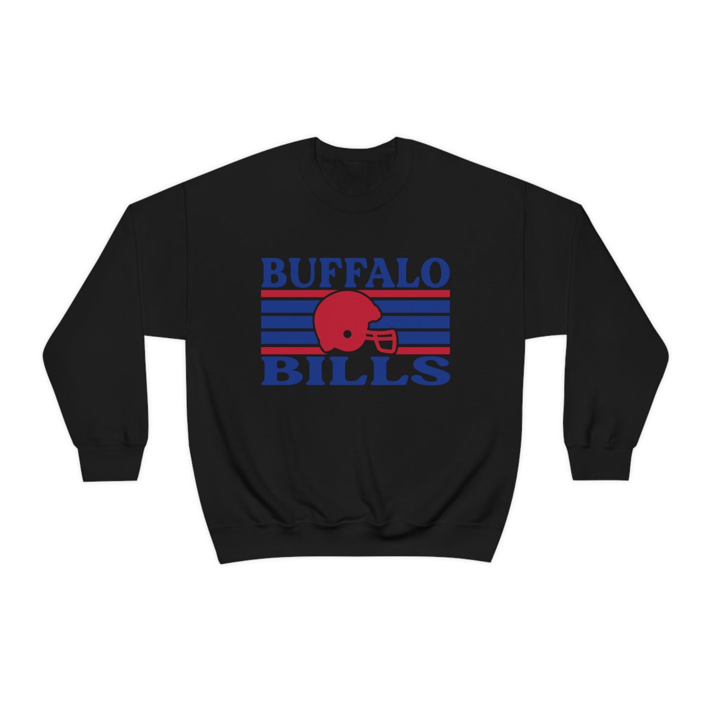 Retro Style Buffalo  Football  Unisex Heavy Blend Crewneck Sweatshirt