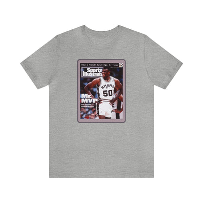 90s Throwback Spurs Basketball David Robinson Sports Illustrated Unisex Jersey Short Sleeve Tee