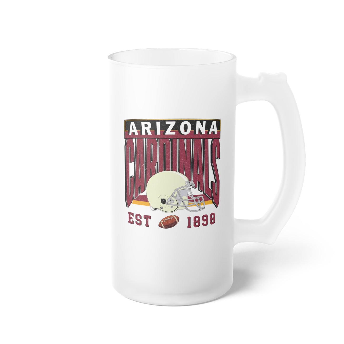 Arizona Football Frosted Glass Beer Mug