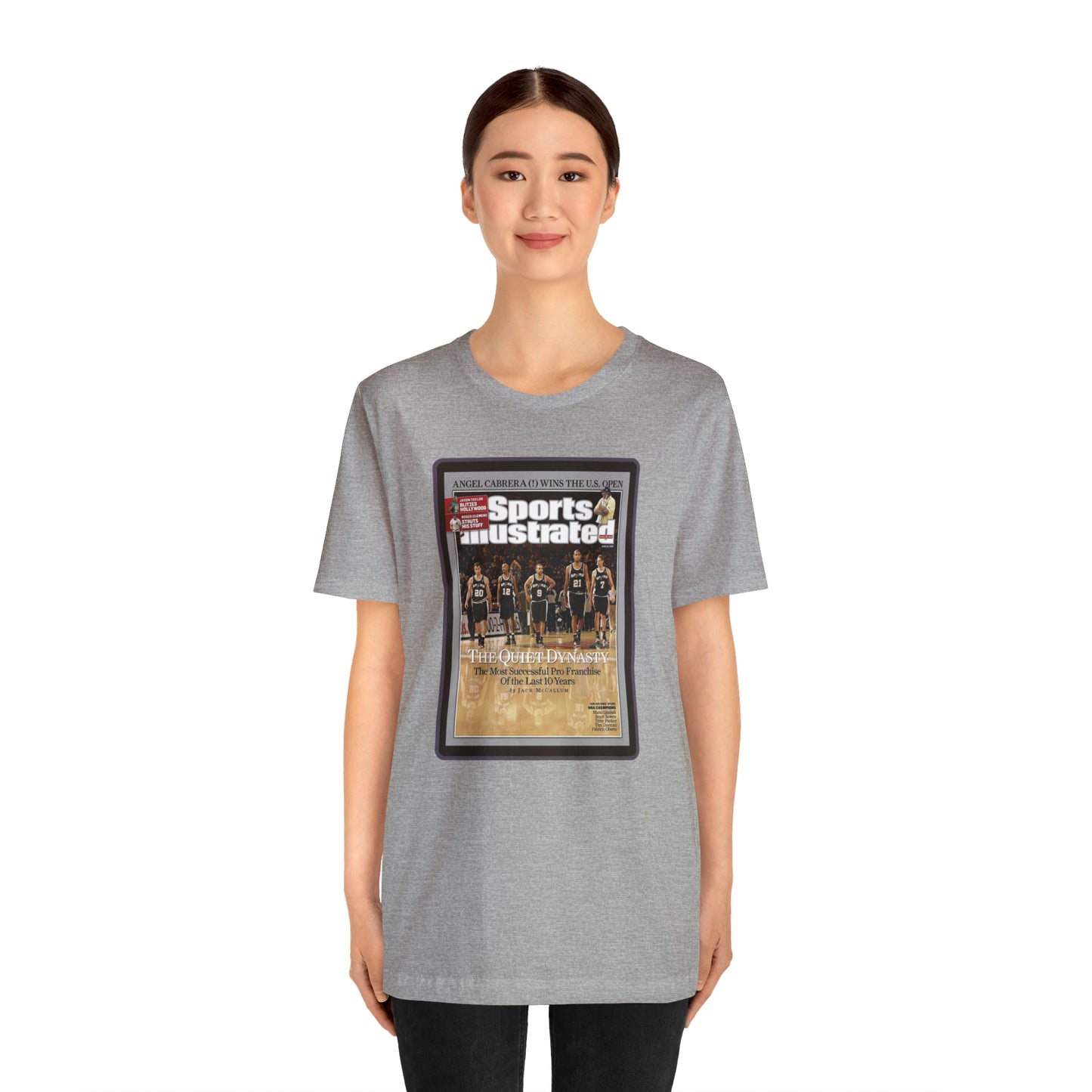 90s Throwback Spurs Basketball Sports Illustrated Unisex Jersey Short Sleeve Tee