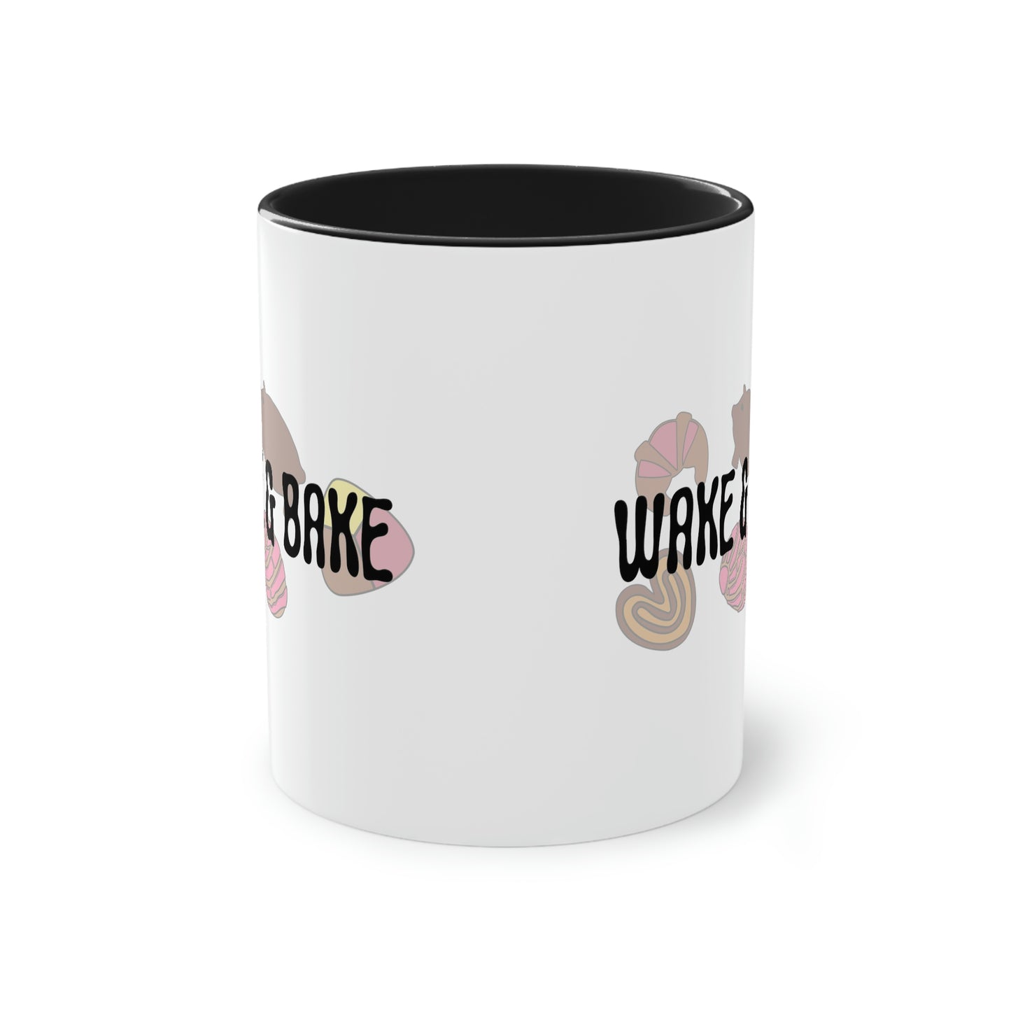 Wake & Bake Pan Dulce Two-Tone Coffee Mug, 11oz