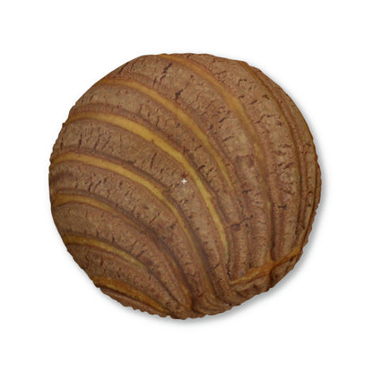 Brown Concha Tufted Floor Pillow, Round