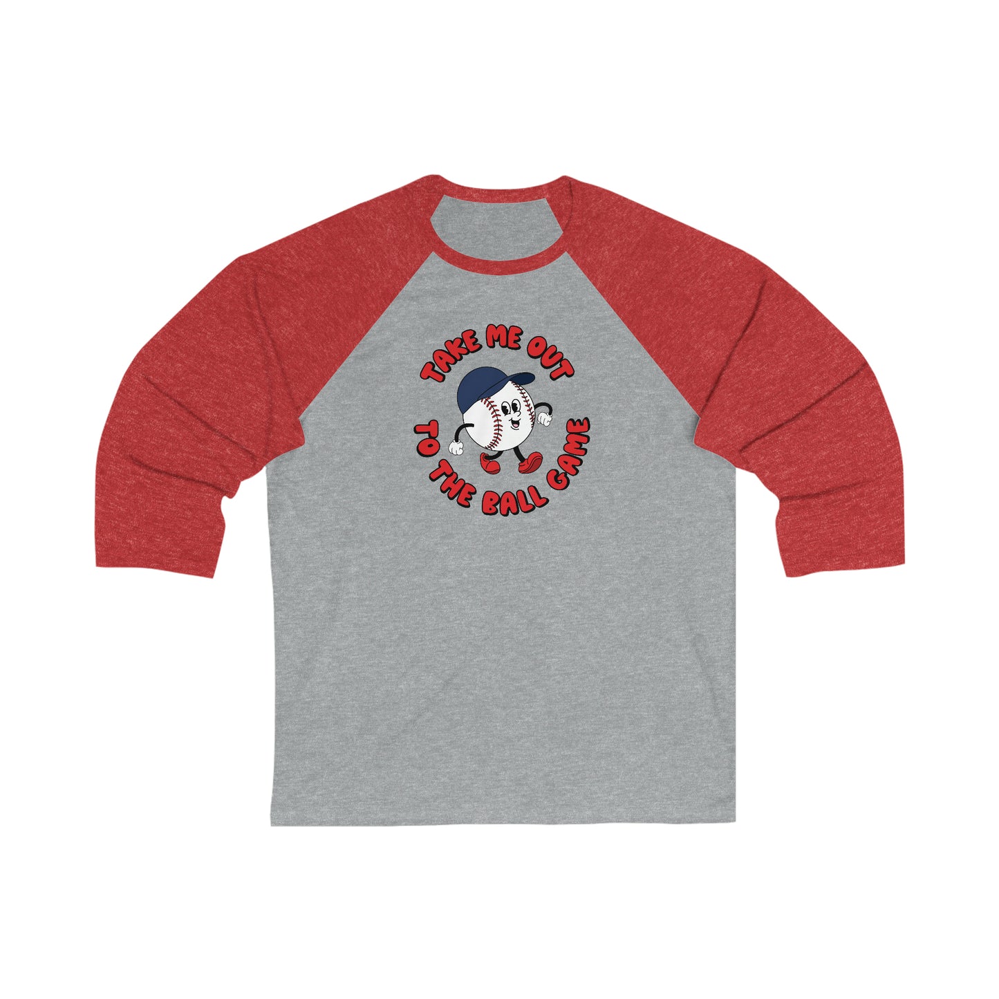 Retro Inspired Ball Game Baseball Unisex Ringer Tee