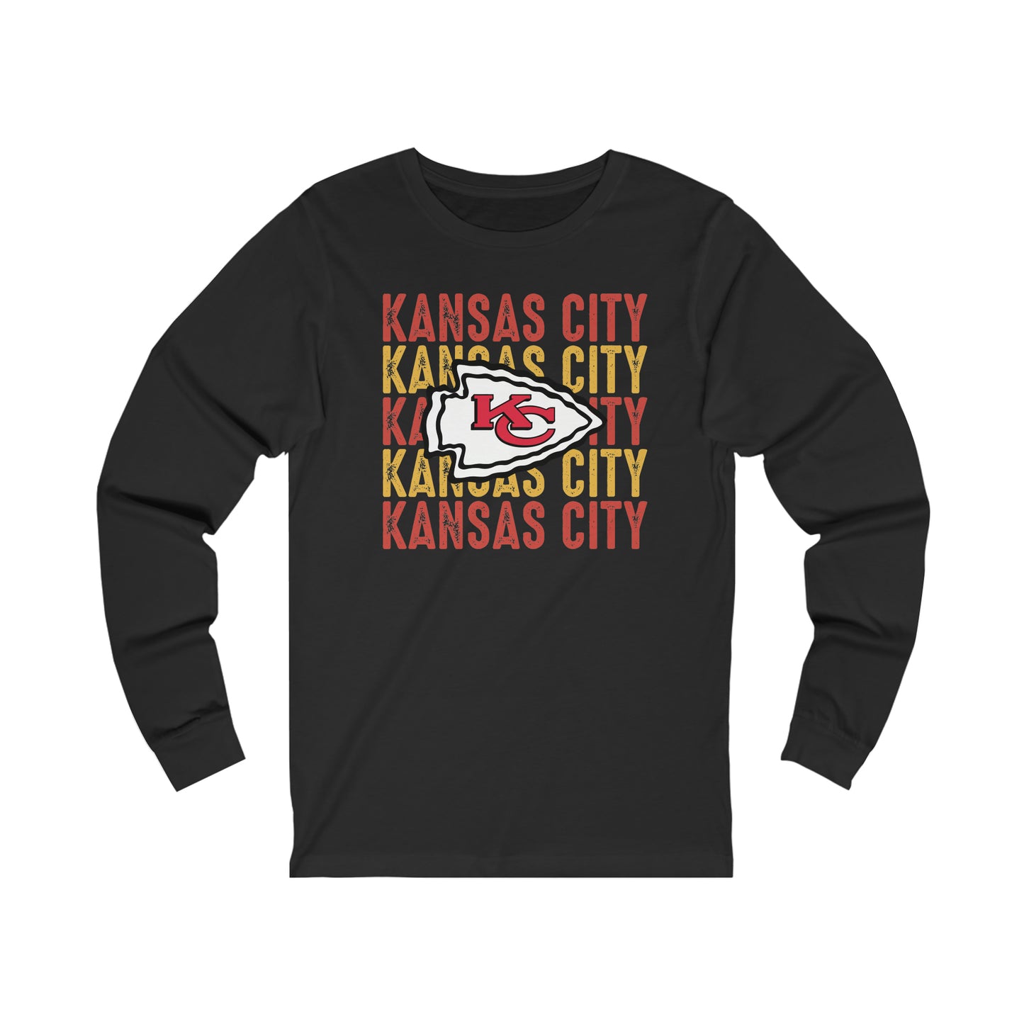 Kansas Football Unisex Jersey Long Sleeve Tee