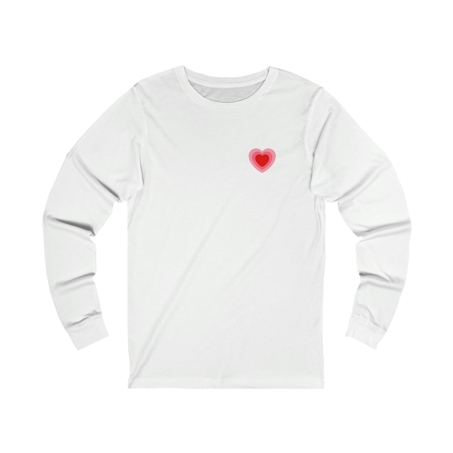 Heart Thick Thighs Love Vibes Valentines Day Unisex Jersey Long Sleeve Tee