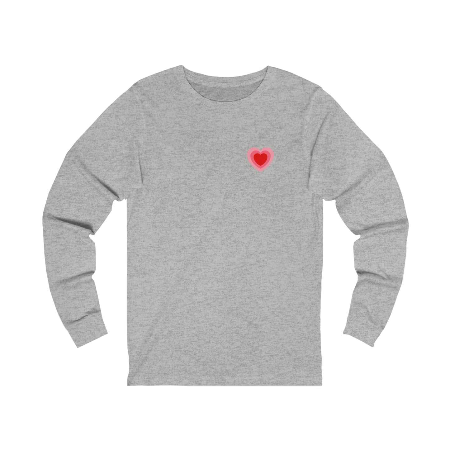 Heart Thick Thighs Love Vibes Valentines Day Unisex Jersey Long Sleeve Tee