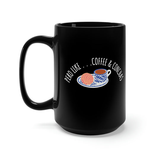 Coffee & Conchas | Black Coffee Mug 15oz