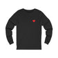 Heart Lover Girl Valentines Day Unisex Jersey Long Sleeve Tee