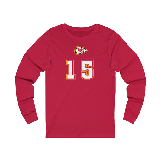 Kansas Mahomes Football Unisex Jersey Long Sleeve Tee