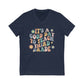 Good Day To Teach Third Grade | Teacher Unisex Jersey Short Sleeve V-Neck Tee