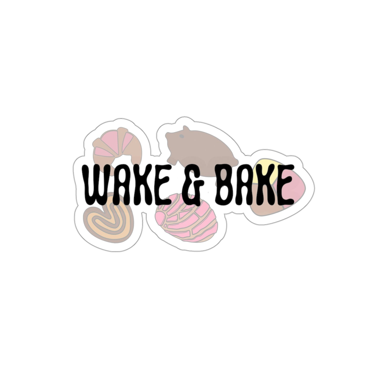 Wake & Bake | Die-Cut Vinyl Stickers