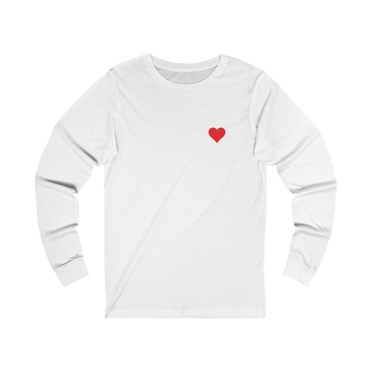 Heart Lover Girl Valentines Day Unisex Jersey Long Sleeve Tee