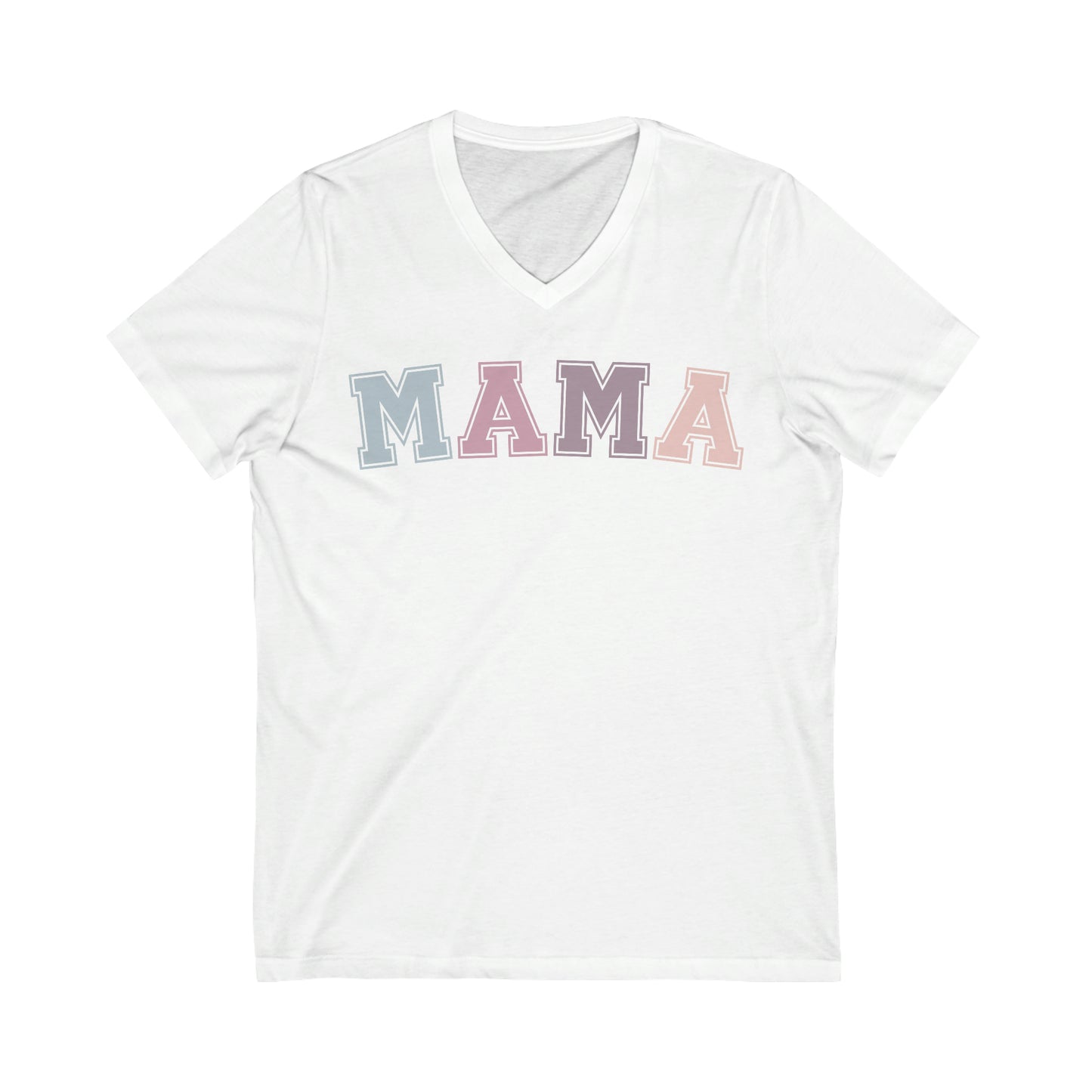 Mama Matching Mommy & Me Set Unisex Jersey Short Sleeve V-Neck Tee