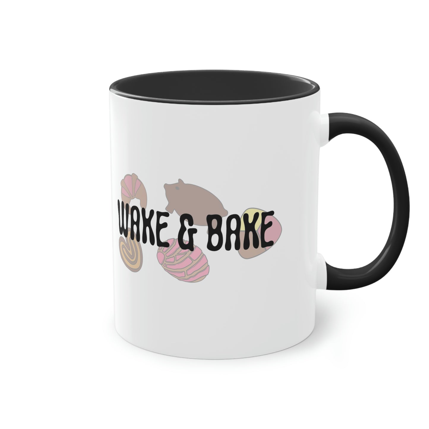 Wake & Bake Pan Dulce Two-Tone Coffee Mug, 11oz